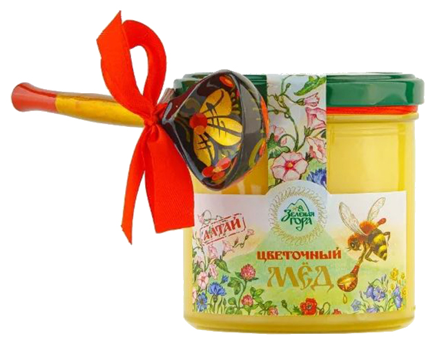 Мед Зеленая Гора Алтайский цветочный с ложкой 400г 
Мед Зеленая Гора Алтайский цветочный с ложкой 400г