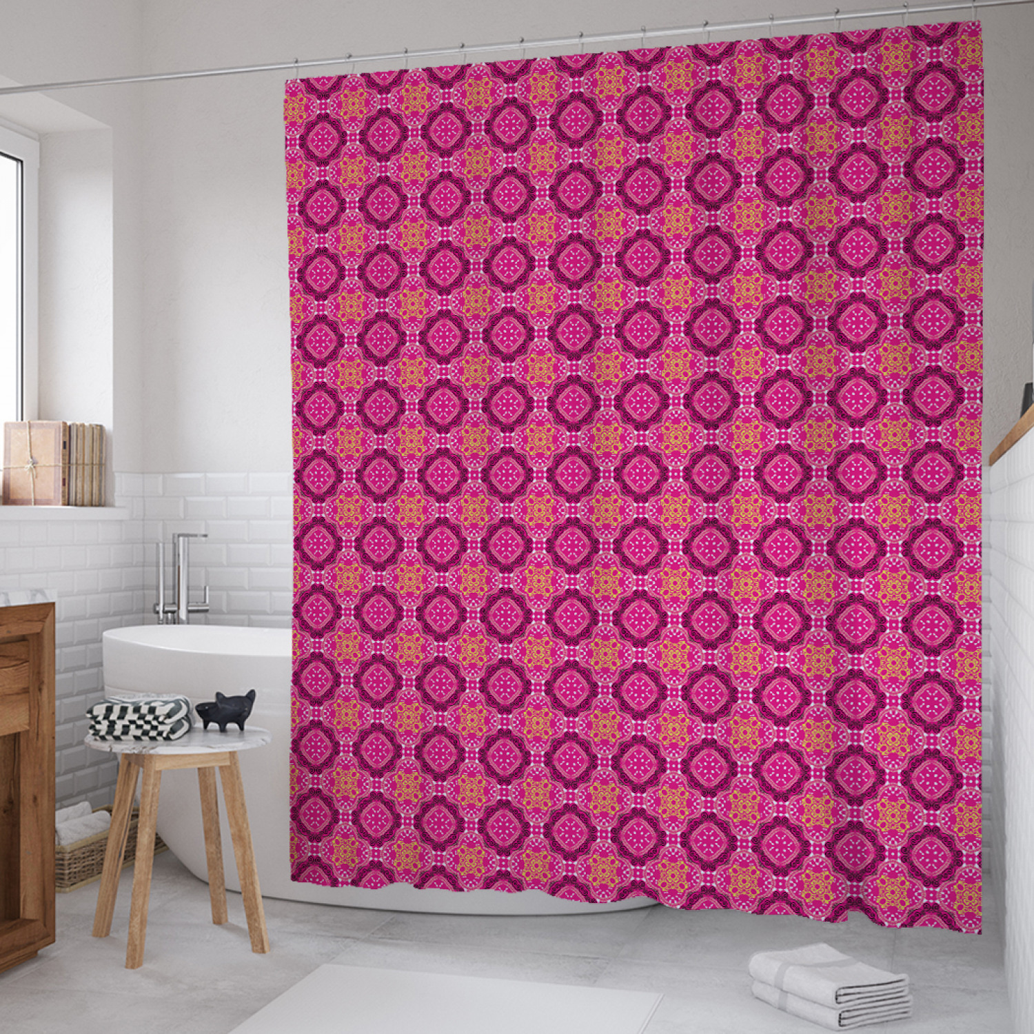 Штора для ванной JoyArty "Дамасский этнический узор" из сатена, 180х200 см с крючками, Розовый, Дамасский этнический узор
Штора для ванной JoyArty "Дамасский этнический узор" из сатена, 180х200 см с крючками, Розовый, Дамасский этнический узор