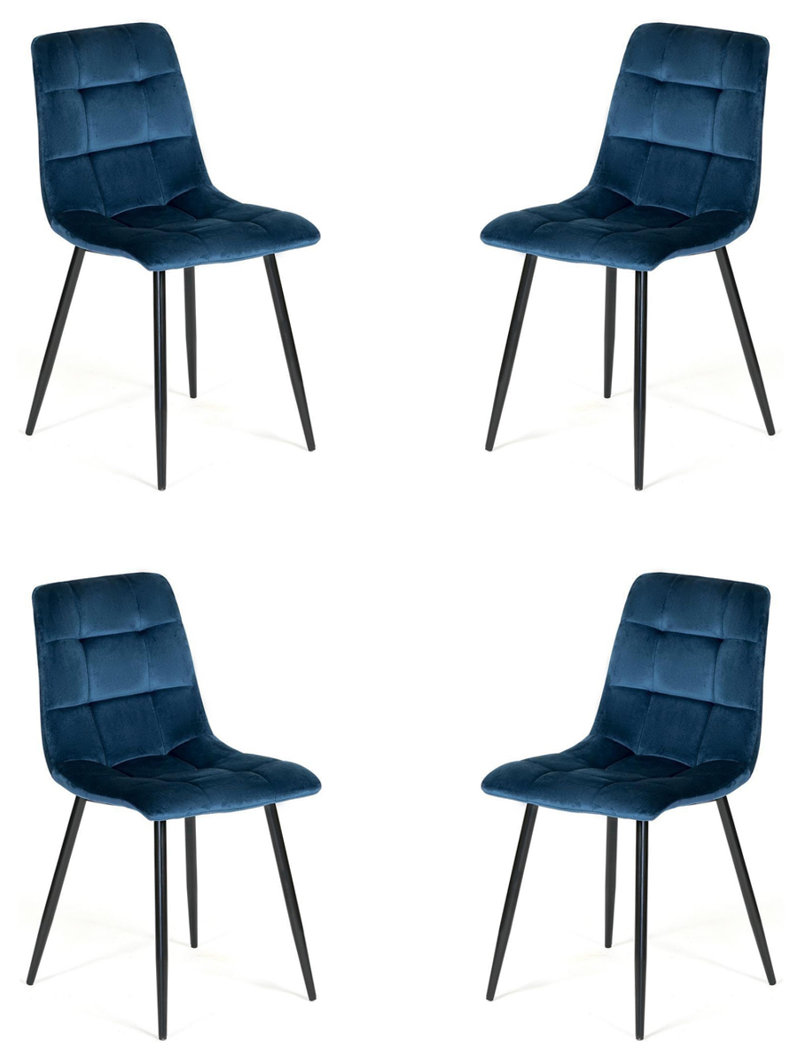 Комплект стульев (4 шт.) TetChair CHILLY (mod. 7094) металл, вельвет, синий, черный, CHILLY (mod. 7094)
Комплект стульев (4 шт.) TetChair CHILLY (mod. 7094) металл, вельвет, синий, черный, CHILLY (mod. 7094)