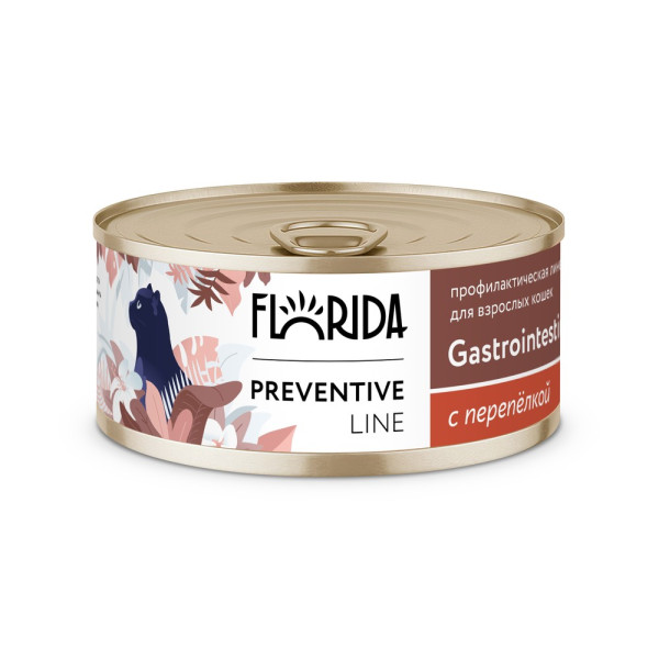 Влажный корм для кошек Florida Preventive Line Gastrointestinal, перепёлка, 100 г, Gastrointestinal
Влажный корм для кошек Florida Preventive Line Gastrointestinal, перепёлка, 100 г, Gastrointestinal