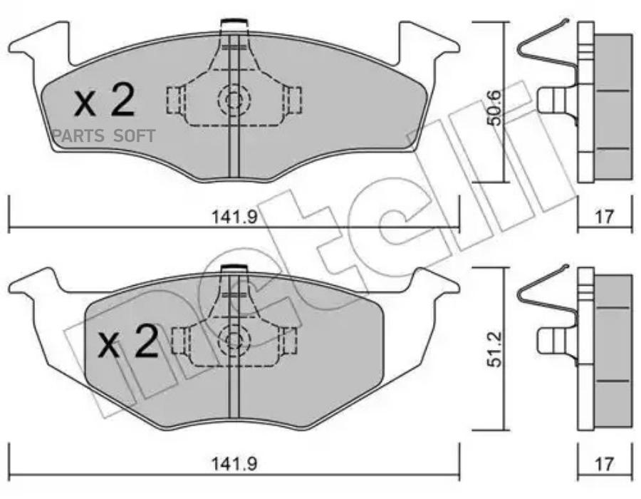 METELLI 2202060 К-т дисков. тормоз. колодок
METELLI 2202060 К-т дисков. тормоз. колодок
