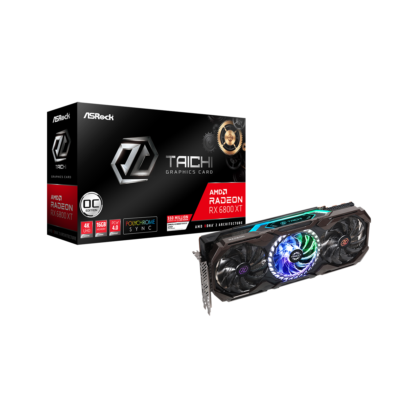 Видеокарта ASRock AMD Radeon RX 6800 XT Taichi X 16G (RX6800XT TCX 16GO), RX 6800 XT Taichi X OC
Видеокарта ASRock AMD Radeon RX 6800 XT Taichi X 16G (RX6800XT TCX 16GO), RX 6800 XT Taichi X OC