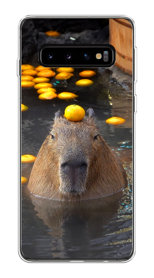 Чехол на Samsung Galaxy S10 Plus "Капибара отдыхает", Коричневый;оранжевый;серый, 27150-1
Чехол на Samsung Galaxy S10 Plus "Капибара отдыхает", Коричневый;оранжевый;серый, 27150-1