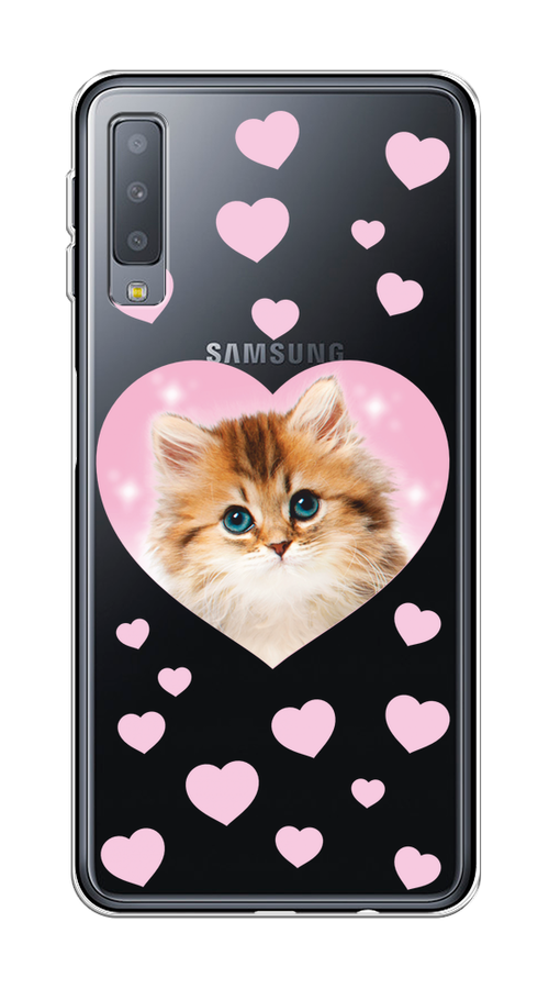 Чехол на Samsung Galaxy A7 2018 "Котенок в сердце", Розовый;оранжевый;белый;прозрачный, 26750-1
Чехол на Samsung Galaxy A7 2018 "Котенок в сердце", Розовый;оранжевый;белый;прозрачный, 26750-1