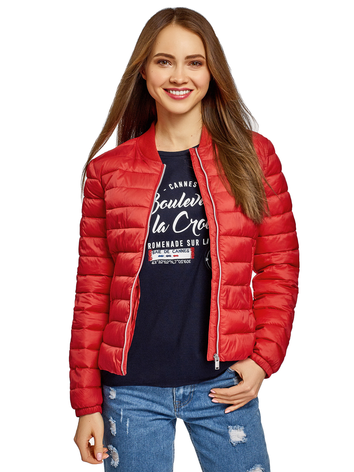 Куртка женская oodji 10203061-1B красная 40/170, Красный, 10203061-1B
Куртка женская oodji 10203061-1B красная 40/170, Красный, 10203061-1B