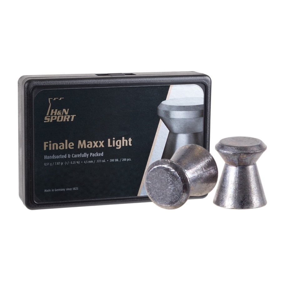 Пули для пневматики Haendler & Natermann Final Maxx Light 4,5 мм, 200 шт., Final Maxx Light
Пули для пневматики Haendler & Natermann Final Maxx Light 4,5 мм, 200 шт., Final Maxx Light