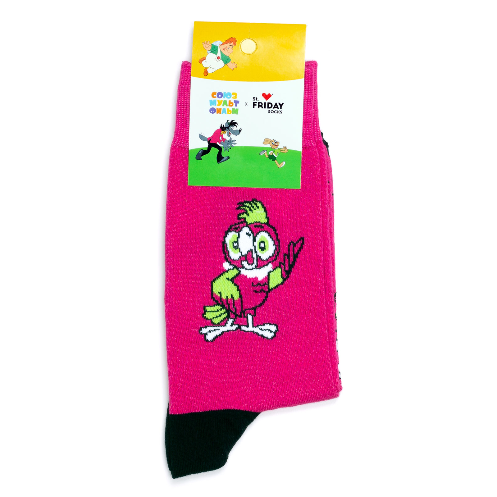Носки с рисунками St.Friday Socks x Союзмультфильм - Свободу попугаям, Розовый;зеленый, Союзмультфильм - Свободу попугаям
Носки с рисунками St.Friday Socks x Союзмультфильм - Свободу попугаям, Розовый;зеленый, Союзмультфильм - Свободу попугаям