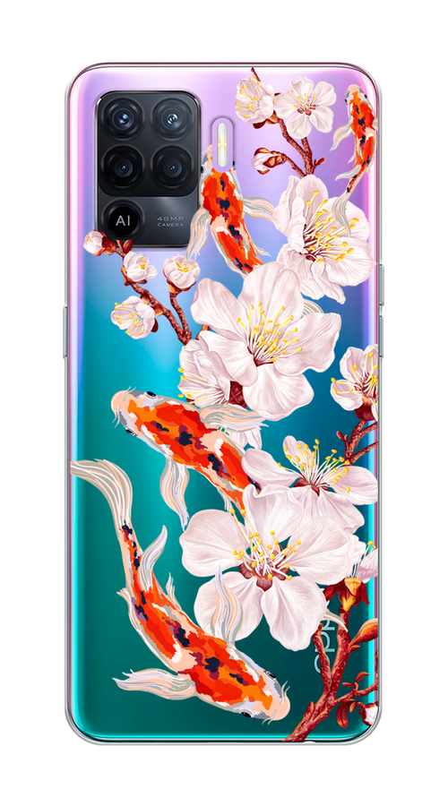 Чехол на Oppo Reno 5 Lite "Карпы и сакура", Оранжевый;розовый;бежевый;прозрачный, 255150-1
Чехол на Oppo Reno 5 Lite "Карпы и сакура", Оранжевый;розовый;бежевый;прозрачный, 255150-1