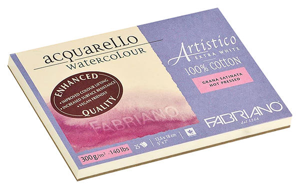 Альбом-склейка Fabriano Artistico Extra White Сатин для акварели 12 x 18 см 25 л 300 г
Альбом-склейка Fabriano Artistico Extra White Сатин для акварели 12 x 18 см 25 л 300 г
