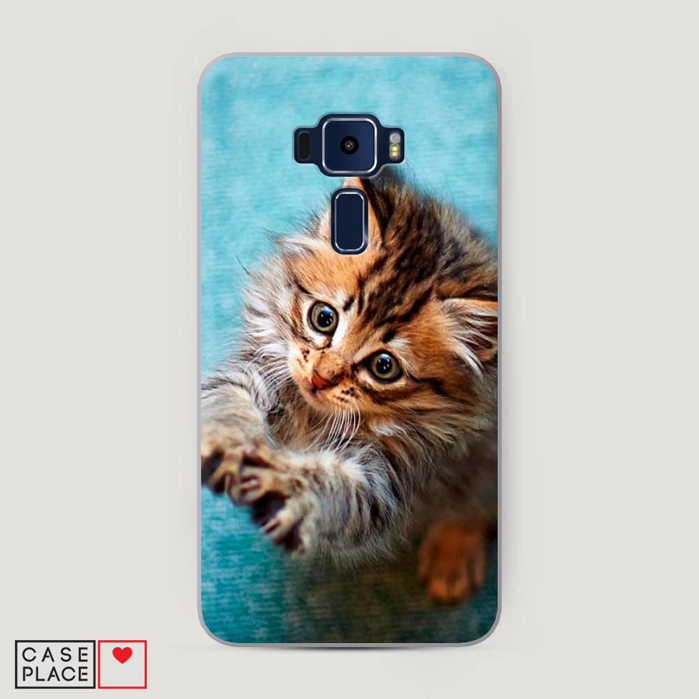 Чехол Awog на Asus Zenfone 3 ZE552KL "Котенок просит есть", Голубой;коричневый;белый, 41250-2 
Чехол Awog на Asus Zenfone 3 ZE552KL "Котенок просит есть", Голубой;коричневый;белый, 41250-2