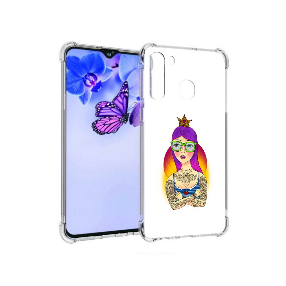 Чехол MyPads Tocco для Samsung Galaxy A21 девушка в татуировках с короной, Прозрачный, Tocco
Чехол MyPads Tocco для Samsung Galaxy A21 девушка в татуировках с короной, Прозрачный, Tocco