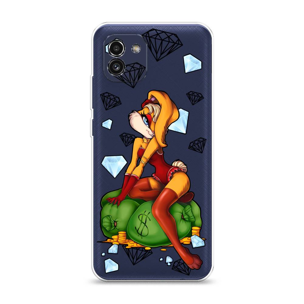 Чехол на Samsung Galaxy A03 "Лола Банни с бриллиантами", Красный;оранжевый;зеленый, 2104950-6
Чехол на Samsung Galaxy A03 "Лола Банни с бриллиантами", Красный;оранжевый;зеленый, 2104950-6