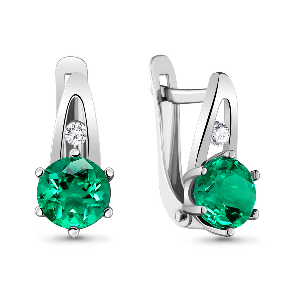 Серьги из серебра с фианитом\изумрудом искусственным Aquamarine Aquamarine 48446Г_925_р, 48446Г_925_р
Серьги из серебра с фианитом\изумрудом искусственным Aquamarine Aquamarine 48446Г_925_р, 48446Г_925_р
