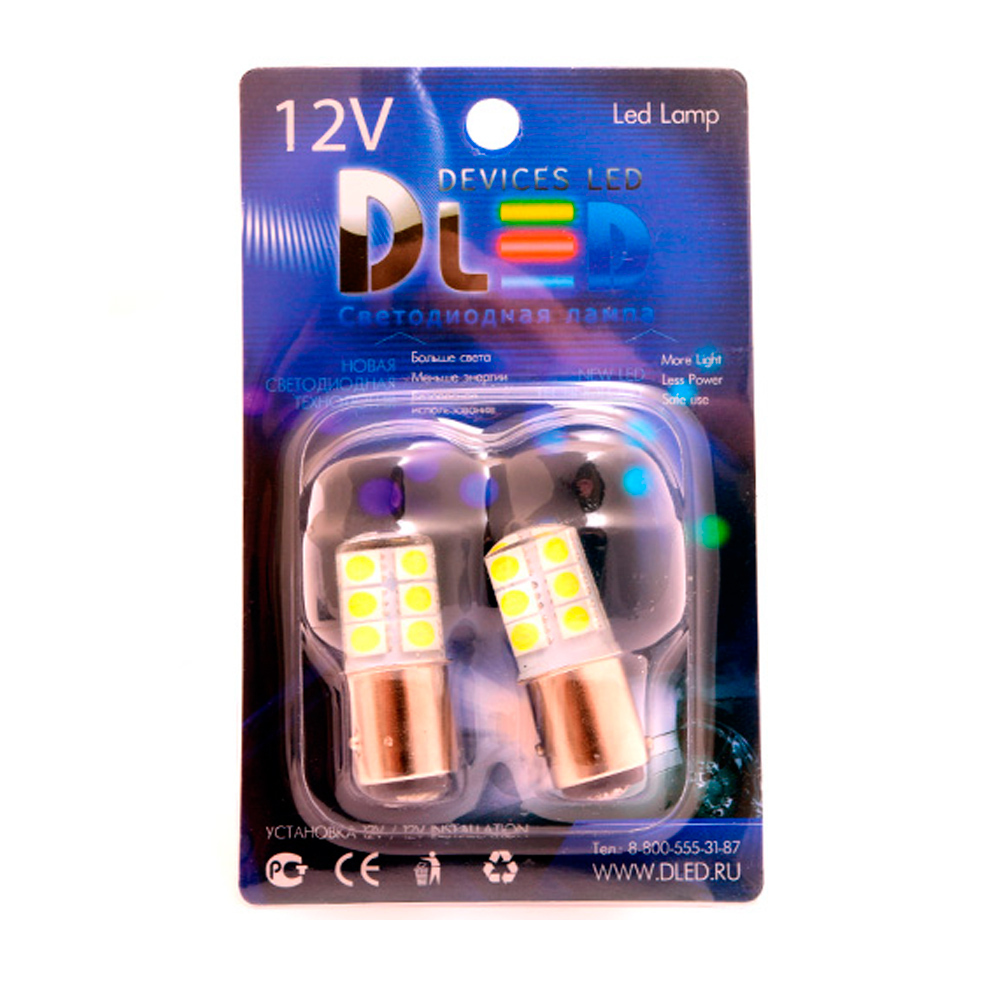 Светодиодная автомобильная лампа 1157 - P21/5W - S25 - BAY15d - 12 SMD 5050 IP65 2 шт., 1157 - P21/5W - S25 - BAY15d - 12 SMD 5050 IP65
Светодиодная автомобильная лампа 1157 - P21/5W - S25 - BAY15d - 12 SMD 5050 IP65 2 шт., 1157 - P21/5W - S25 - BAY15d - 12 SMD 5050 IP65