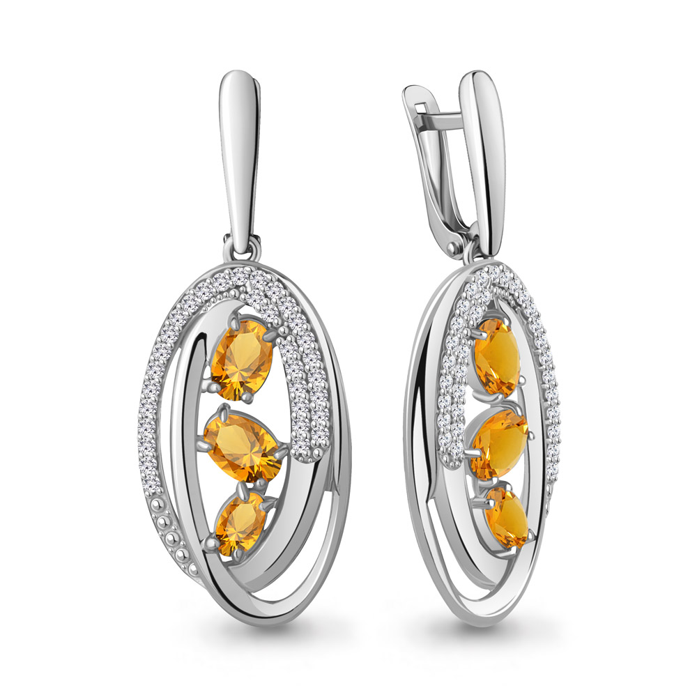 Серьги из серебра с цитрином\фианитом Aquamarine Aquamarine 4784406А_925_р, 4784406А_925_р
Серьги из серебра с цитрином\фианитом Aquamarine Aquamarine 4784406А_925_р, 4784406А_925_р