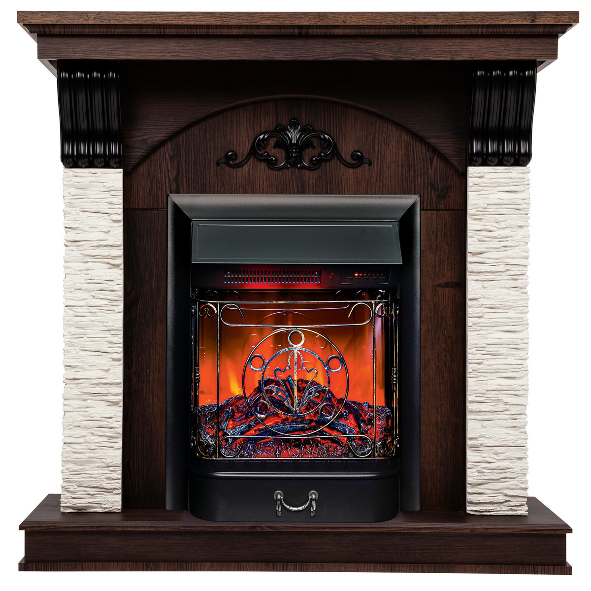 Электрокамин RealFlame Corfino NT с Majestic Lux BL S, звуковая имитация горения, пульт ДУ, Majestic Lux BL S
Электрокамин RealFlame Corfino NT с Majestic Lux BL S, звуковая имитация горения, пульт ДУ, Majestic Lux BL S