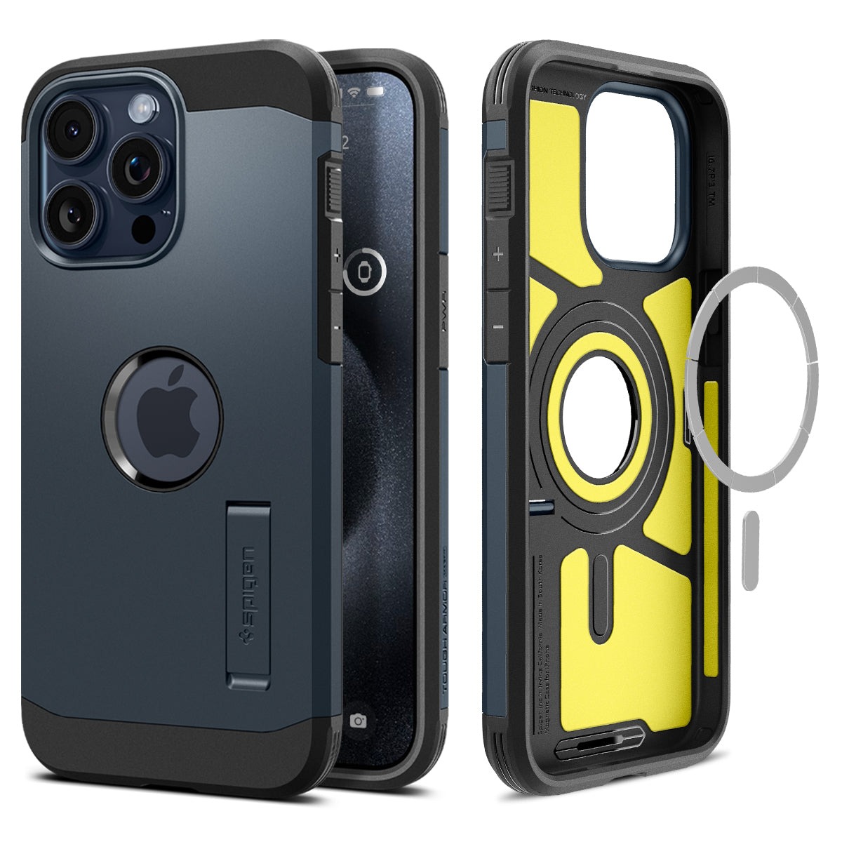 Чехол Spigen для iPhone 15 Pro Max - Tough Armor (MagFit) - Серый/Синий - ACS06595, iPhone 15 Pro Max - MagSafe|Tough Armor|Tough Armor (MagFit)|Tough Armor MagSafe|MagFit
Чехол Spigen для iPhone 15 Pro Max - Tough Armor (MagFit) - Серый/Синий - ACS06595, iPhone 15 Pro Max - MagSafe|Tough Armor|Tough Armor (MagFit)|Tough Armor MagSafe|MagFit