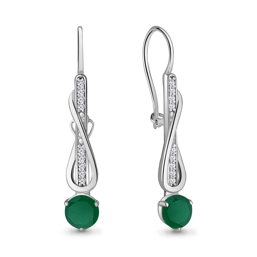 Серьги из серебра с агатом\фианитом Aquamarine Aquamarine 4774309А_925_р, 4774309А_925_р
Серьги из серебра с агатом\фианитом Aquamarine Aquamarine 4774309А_925_р, 4774309А_925_р
