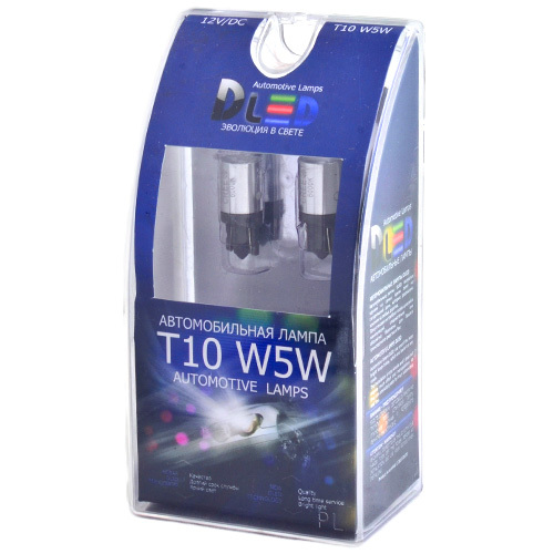 Светодиодная автомобильная лампа DLed T10 - W5W - 1 CREE (с обманкой) (Комплект 2 лампы.), DLed T10 - W5W - 1 CREE (с обманкой)
Светодиодная автомобильная лампа DLed T10 - W5W - 1 CREE (с обманкой) (Комплект 2 лампы.), DLed T10 - W5W - 1 CREE (с обманкой)