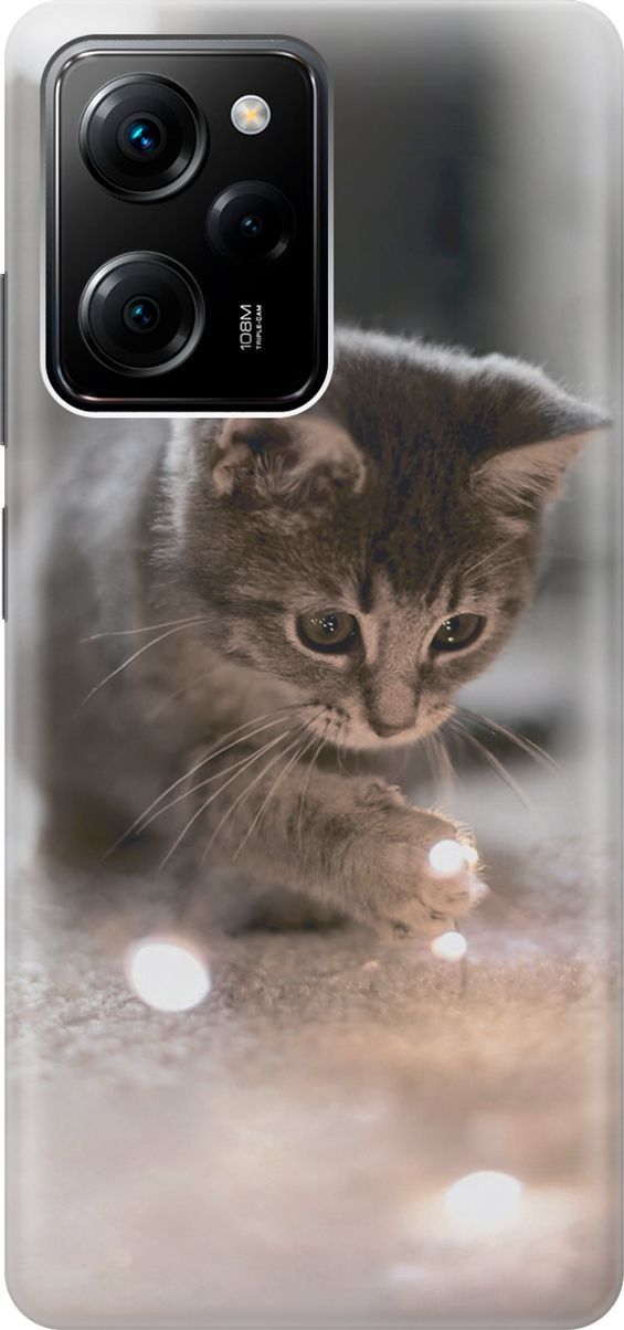 Чехол на Xiaomi Poco X5 Pro 5G с принтом "Котенок и свет", Белый;коричневый, 158253
Чехол на Xiaomi Poco X5 Pro 5G с принтом "Котенок и свет", Белый;коричневый, 158253