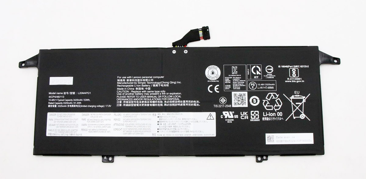 Аккумуляторная батарея L20M4PD1 для ноутбука Lenovo ThinkBook Plus G2 ITG, 13x ITG G2 Seri
Аккумуляторная батарея L20M4PD1 для ноутбука Lenovo ThinkBook Plus G2 ITG, 13x ITG G2 Seri