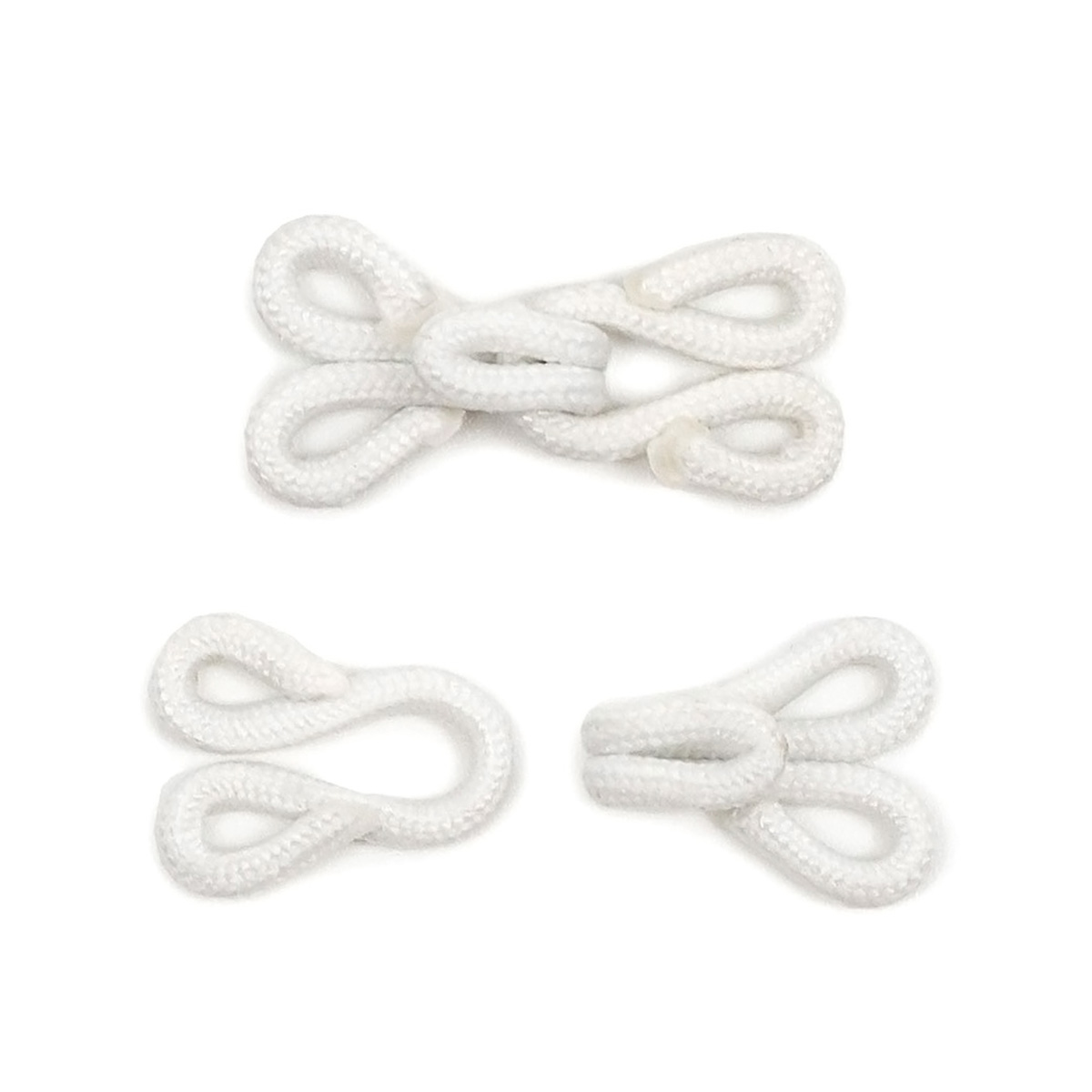 фото 0300-4302 крючок в оплетке, 1*2,5 см (белый), 100 шт айрис