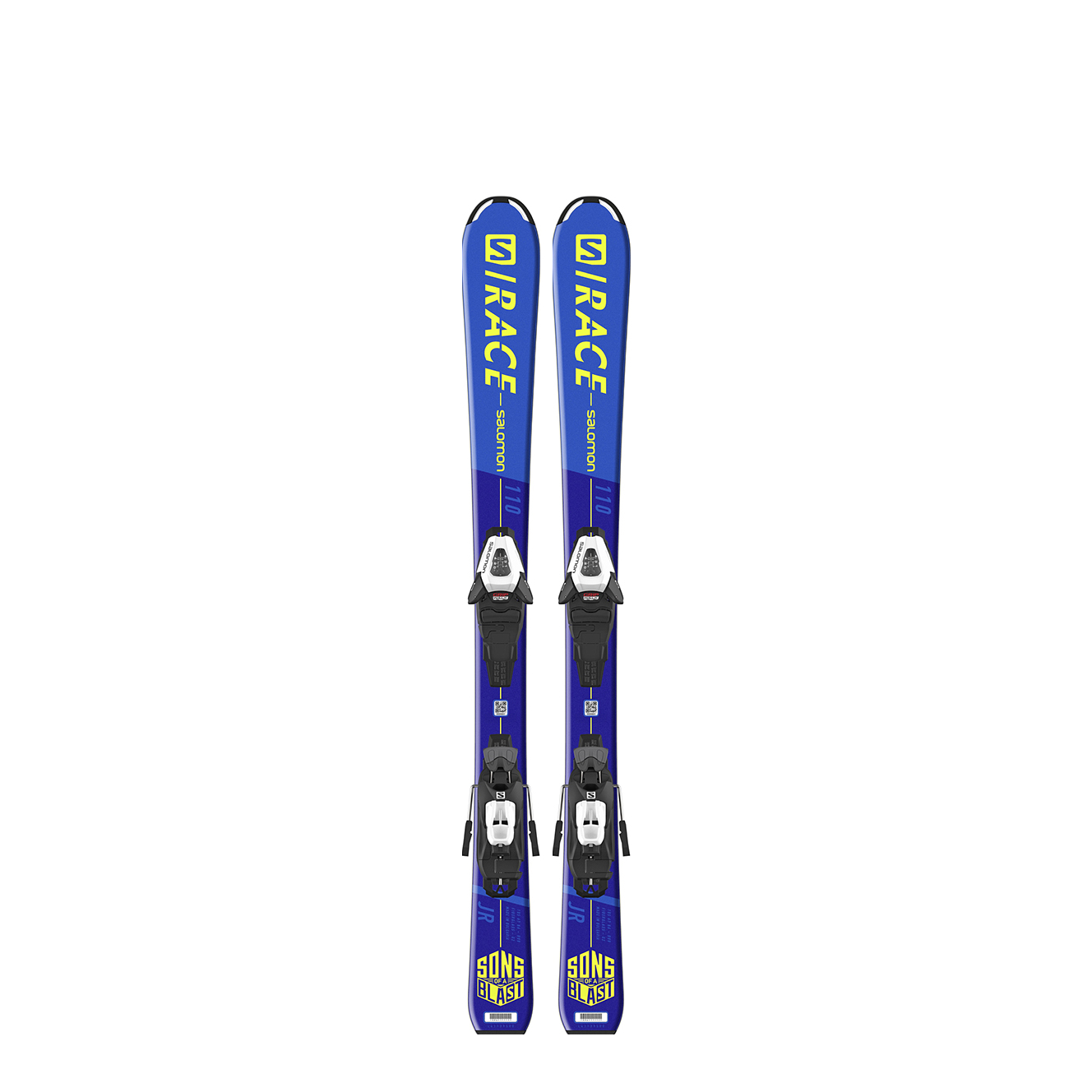 фото Горные лыжи salomon s/race jr s + c5 gw j75 blue/yellow (21/22) (110)