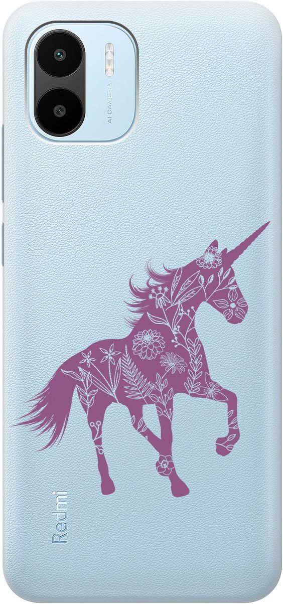 Чехол на Xiaomi Redmi A1 с 3D принтом "Floral Unicorn" прозрачный, Прозрачный;фиолетовый, 159270
Чехол на Xiaomi Redmi A1 с 3D принтом "Floral Unicorn" прозрачный, Прозрачный;фиолетовый, 159270
