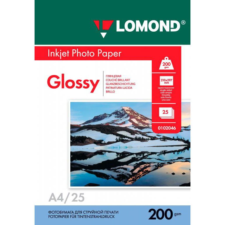 Фотобумага для принтера Lomond 102046 A4 200 г/кв.м односторонняя глянцевая 25 л, Белый, a4 200 г/кв.м односторонняя глянцевая 25 л
Фотобумага для принтера Lomond 102046 A4 200 г/кв.м односторонняя глянцевая 25 л, Белый, a4 200 г/кв.м односторонняя глянцевая 25 л