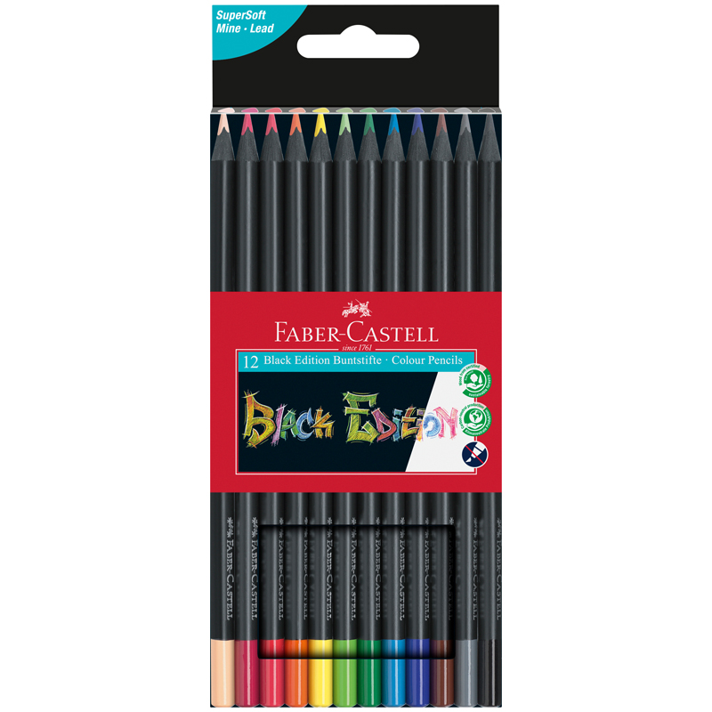 Набор карандашей цветных Faber-Сastell Black Edition FC-116412 12 цв., трехгранные, Разноцветные
Набор карандашей цветных Faber-Сastell Black Edition FC-116412 12 цв., трехгранные, Разноцветные
