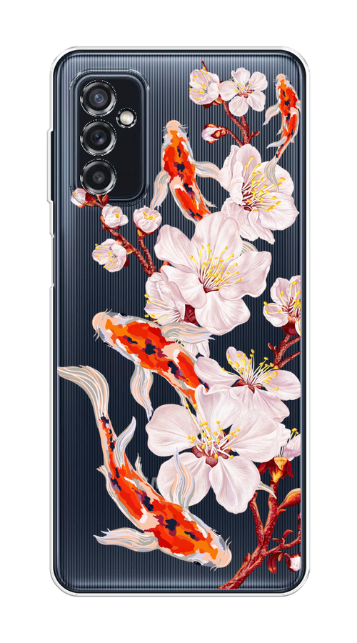 Чехол на Samsung Galaxy M52 "Карпы и сакура", Оранжевый;розовый;бежевый;прозрачный, 2104350-1
Чехол на Samsung Galaxy M52 "Карпы и сакура", Оранжевый;розовый;бежевый;прозрачный, 2104350-1