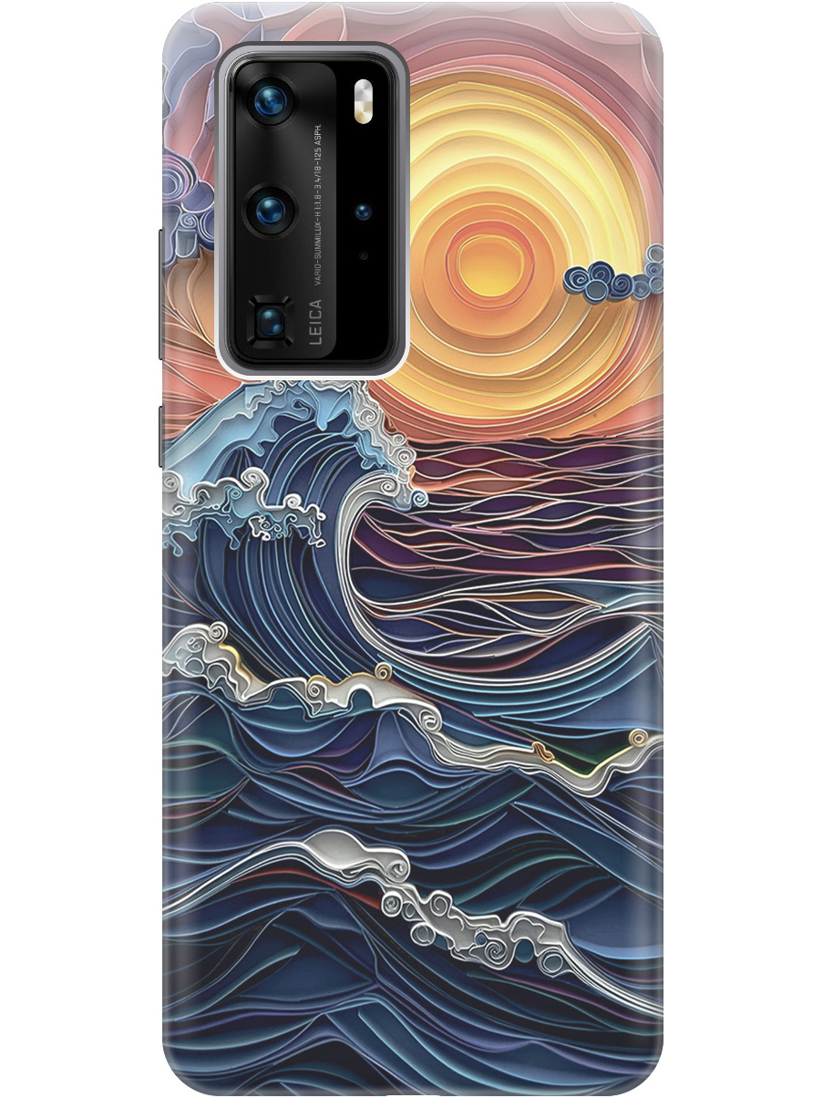 Силиконовый чехол на Huawei P40 Pro с принтом "Волны на закате", Прозрачный;оранжевый;синий, 722839210
Силиконовый чехол на Huawei P40 Pro с принтом "Волны на закате", Прозрачный;оранжевый;синий, 722839210