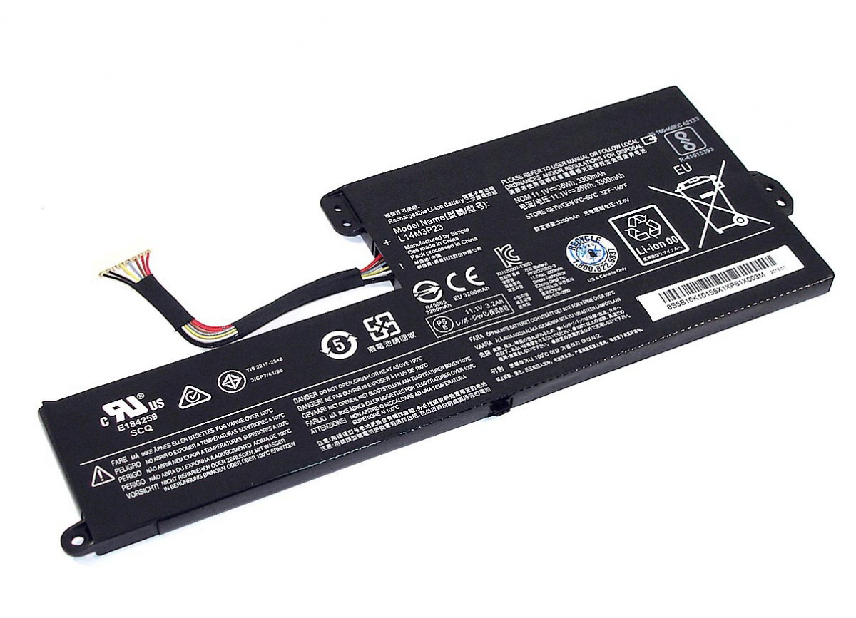 Аккумуляторная батарея для ноутбука Lenovo Chromebook N21 Series, p/n: L14M3P23, 11.1V (33
Аккумуляторная батарея для ноутбука Lenovo Chromebook N21 Series, p/n: L14M3P23, 11.1V (33