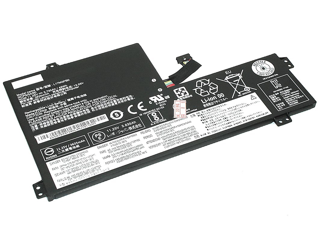 Аккумуляторная батарея L17C3PG0 для ноутбука Lenovo Chromebook 100e Series, p/n: 5B10Q3823
Аккумуляторная батарея L17C3PG0 для ноутбука Lenovo Chromebook 100e Series, p/n: 5B10Q3823
