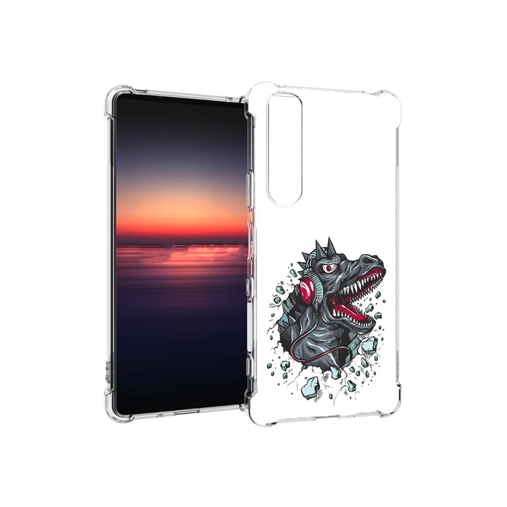 Чехол MyPads Tocco для Sony Xperia 1 III Нарисованный динозавр в наушниках, Прозрачный, Tocco
Чехол MyPads Tocco для Sony Xperia 1 III Нарисованный динозавр в наушниках, Прозрачный, Tocco