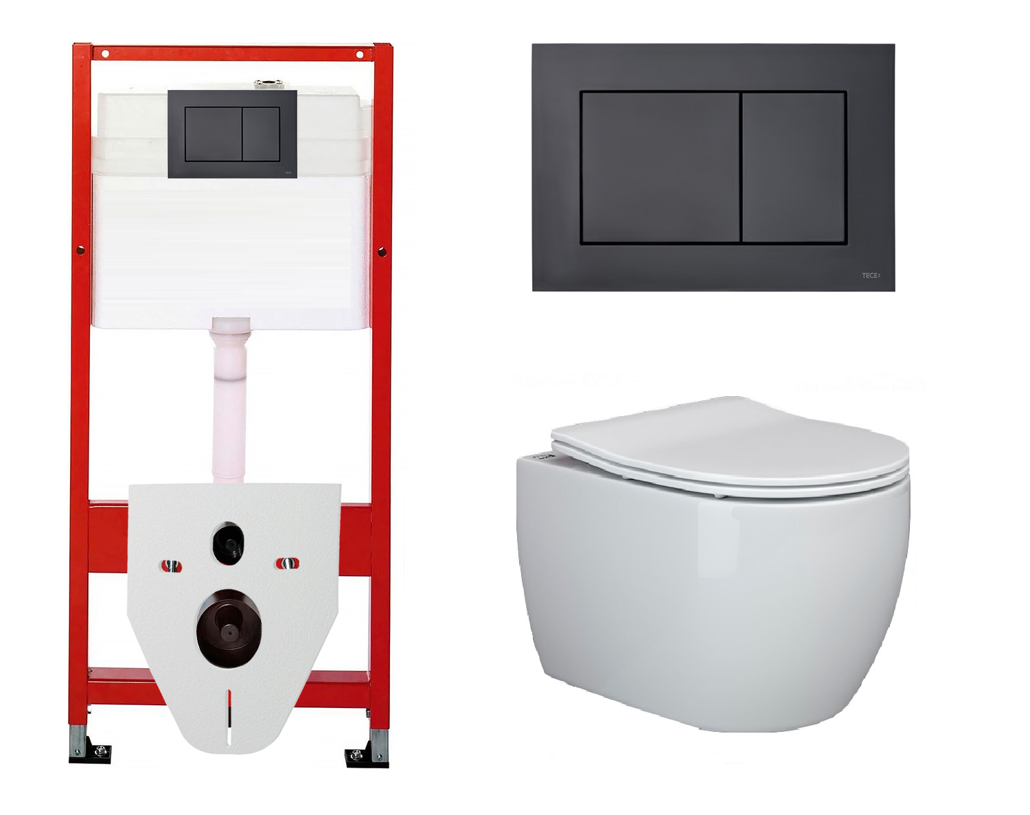 Комплект инсталляция Tece Base + унитаз Ceramica Nova Play с кнопкой 
Комплект инсталляция Tece Base + унитаз Ceramica Nova Play с кнопкой