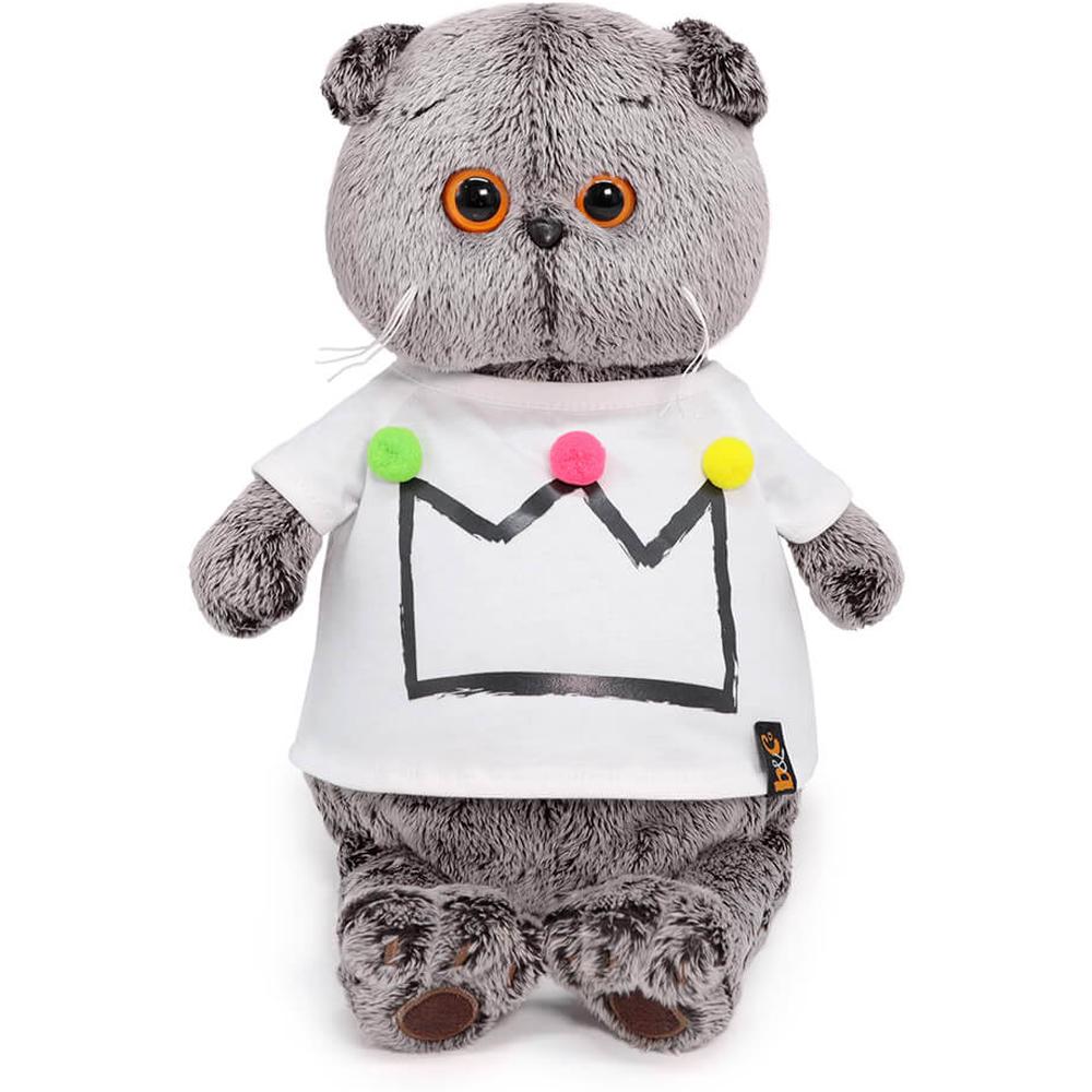 фото Мягкая игрушка budi basa басик в футболке с короной 30 см 349606