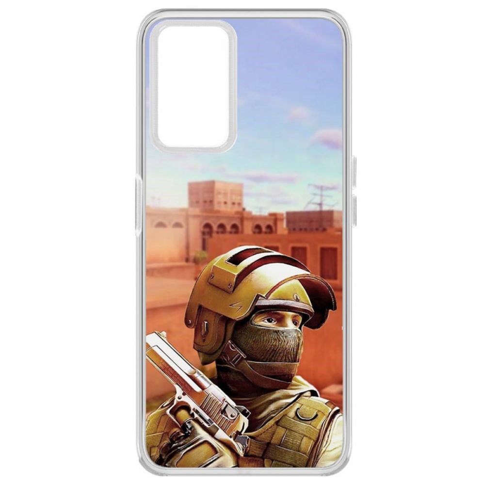 Чехол-накладка Krutoff Standoff 2 - Спец для Realme 9i, Прозрачный 
Чехол-накладка Krutoff Standoff 2 - Спец для Realme 9i, Прозрачный