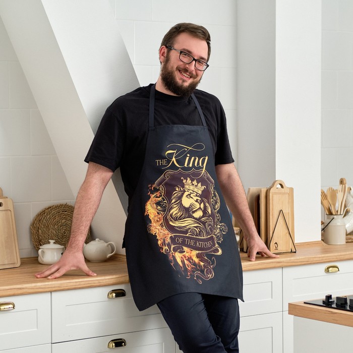 Фартук "Этель" The King of the kitchen 73х71 см, 100% хл, саржа 190 гр/м2, Черный, Мужские фартуки
Фартук "Этель" The King of the kitchen 73х71 см, 100% хл, саржа 190 гр/м2, Черный, Мужские фартуки