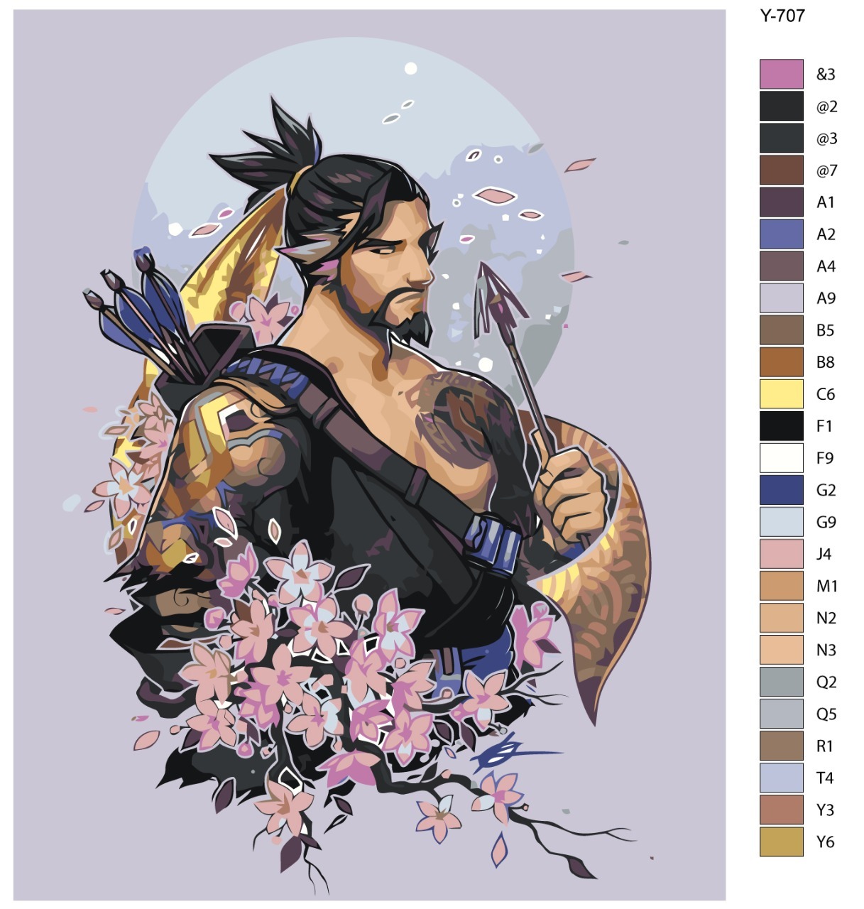 Картина по номерам BRUSHES-PAINTS Y-707, Компьютерная игра Overwatch (овервотч). Хандзо
Картина по номерам BRUSHES-PAINTS Y-707, Компьютерная игра Overwatch (овервотч). Хандзо