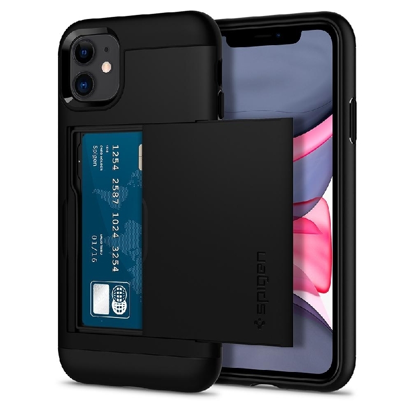 Чехол-визитница Spigen для iPhone 11 - Slim Armor CS - Черный - 076CS27435, Slim Armor
Чехол-визитница Spigen для iPhone 11 - Slim Armor CS - Черный - 076CS27435, Slim Armor