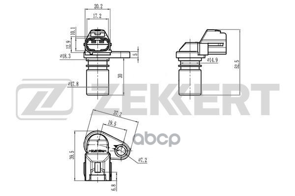 Датчик положения коленвала Ford Focus II 05- Mondeo IV 07- Kuga 08- Volvo XC90 02- XC60 08
Датчик положения коленвала Ford Focus II 05- Mondeo IV 07- Kuga 08- Volvo XC90 02- XC60 08