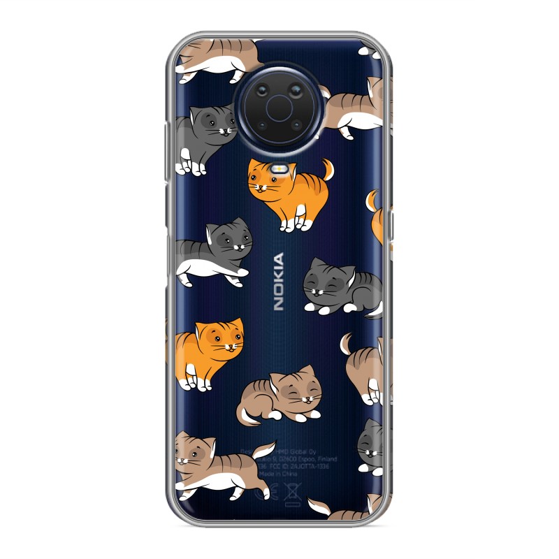 Полупрозрачный дизайнерский силиконовый чехол для Nokia G20 / Nokia G10 Прозрачные котята
Полупрозрачный дизайнерский силиконовый чехол для Nokia G20 / Nokia G10 Прозрачные котята