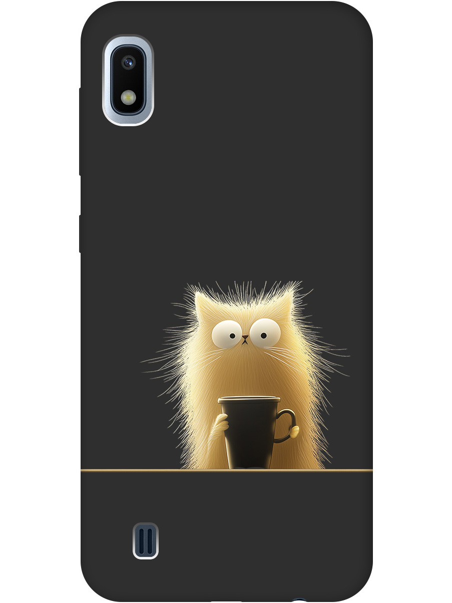 Силиконовый чехол на Samsung Galaxy A10 с принтом "Котик с кружкой" матовый черный, Золотистый;белый;черный, 720804212
Силиконовый чехол на Samsung Galaxy A10 с принтом "Котик с кружкой" матовый черный, Золотистый;белый;черный, 720804212