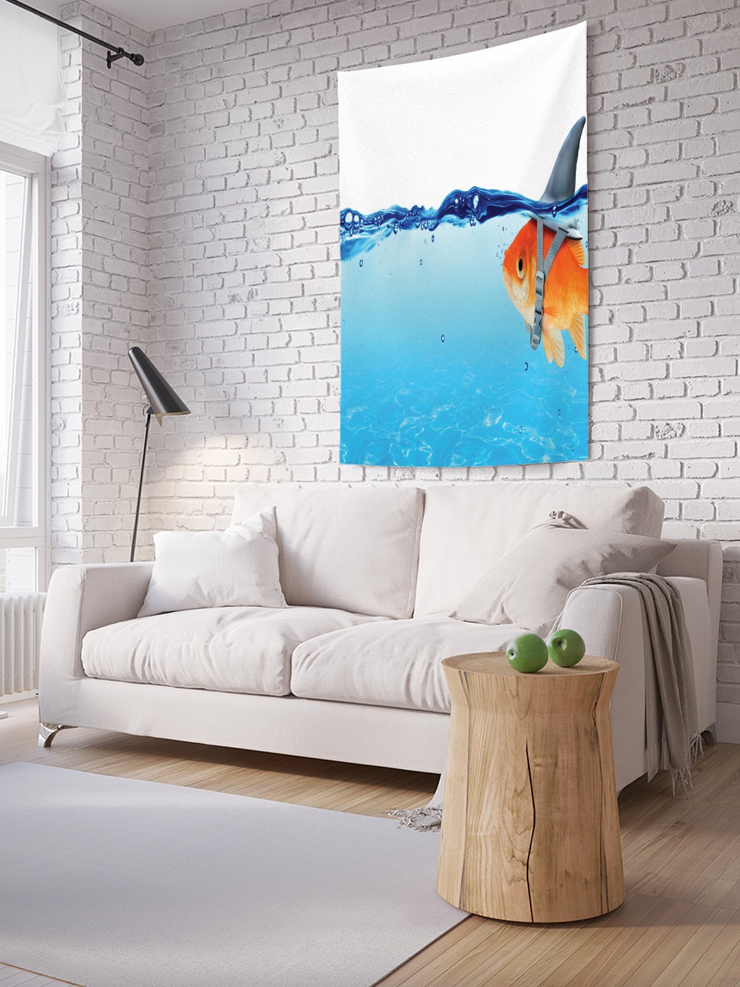 Вертикальное фотопанно на стену JoyArty Рыбка с акульим плавником 150x200 см, Рыбка с акульим плавником
Вертикальное фотопанно на стену JoyArty Рыбка с акульим плавником 150x200 см, Рыбка с акульим плавником