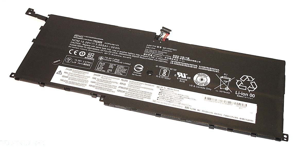 Аккумуляторная батарея 01AV409 для ноутбука Lenovo ThinkPad X1 Yoga Carbon G4 (2016), X1C
Аккумуляторная батарея 01AV409 для ноутбука Lenovo ThinkPad X1 Yoga Carbon G4 (2016), X1C