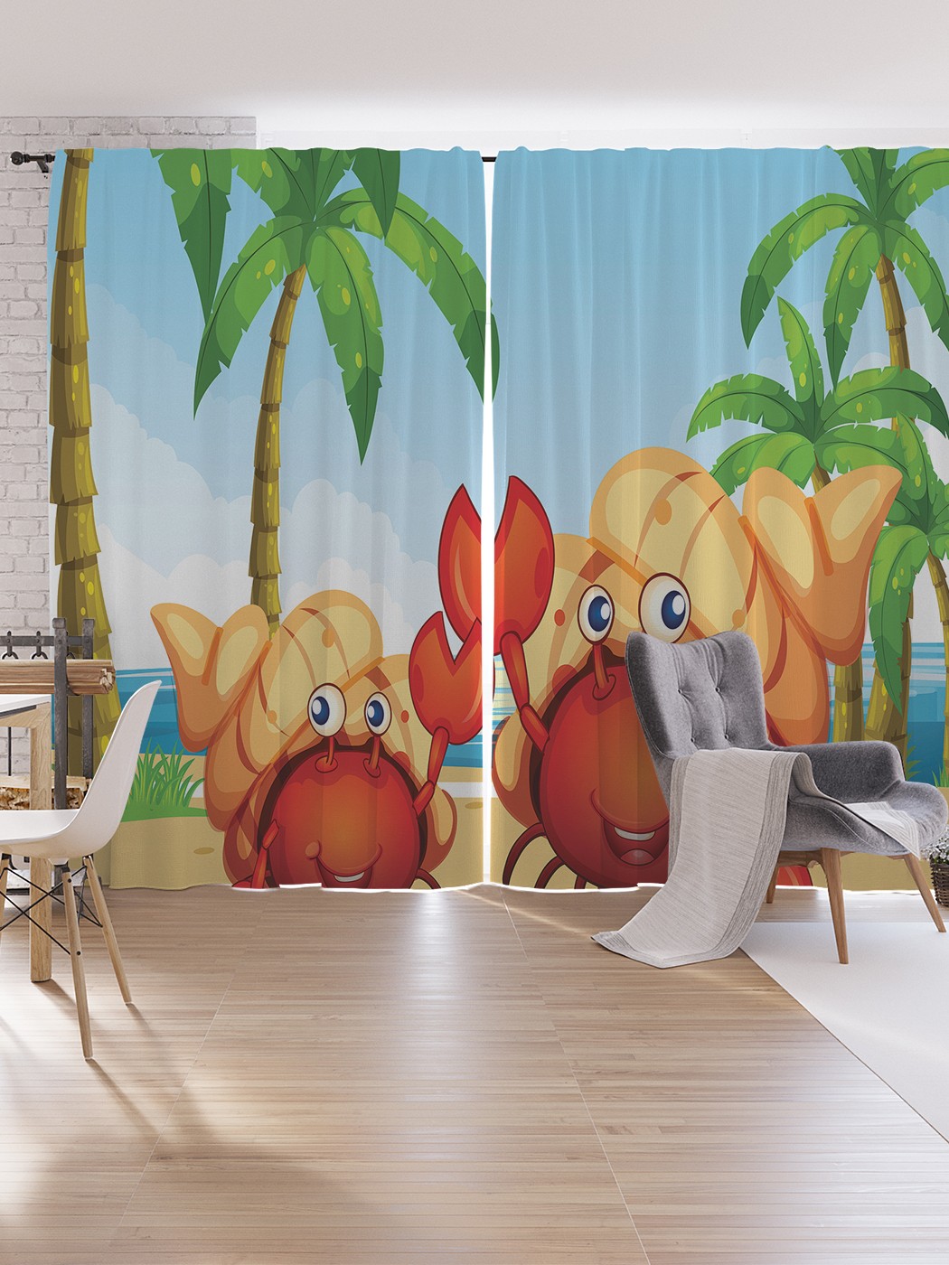 Шторы под лён JoyArty "Два рака-отшельника", серия Oxford DeLux, 340х265 см, Два рака-отшельника
Шторы под лён JoyArty "Два рака-отшельника", серия Oxford DeLux, 340х265 см, Два рака-отшельника