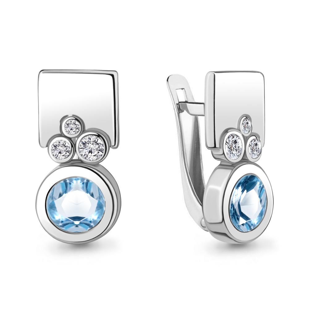 Серьги из серебра с топазом\фианитом Aquamarine Aquamarine 4771305А_925_р, 4771305А_925_р
Серьги из серебра с топазом\фианитом Aquamarine Aquamarine 4771305А_925_р, 4771305А_925_р
