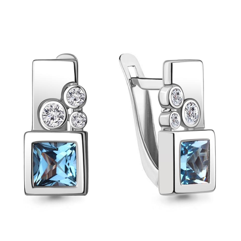 Серьги из серебра с топазом\фианитом Aquamarine Aquamarine 4771105А_925_р, 4771105А_925_р
Серьги из серебра с топазом\фианитом Aquamarine Aquamarine 4771105А_925_р, 4771105А_925_р
