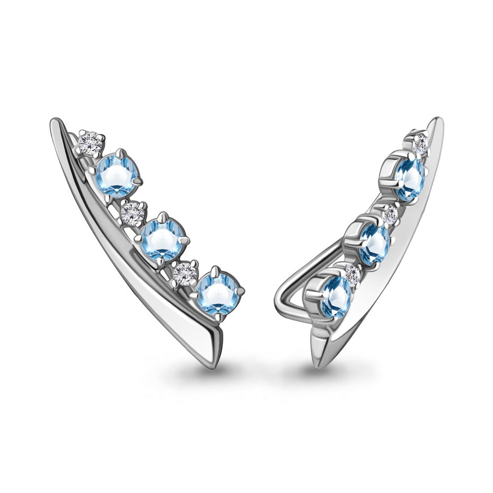 Серьги из серебра с топазом\фианитом Aquamarine Aquamarine 4770105А_925_р, 4770105А_925_р
Серьги из серебра с топазом\фианитом Aquamarine Aquamarine 4770105А_925_р, 4770105А_925_р